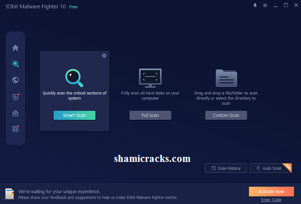 IObit Malware Fighter Pro Crack shamicracks.com