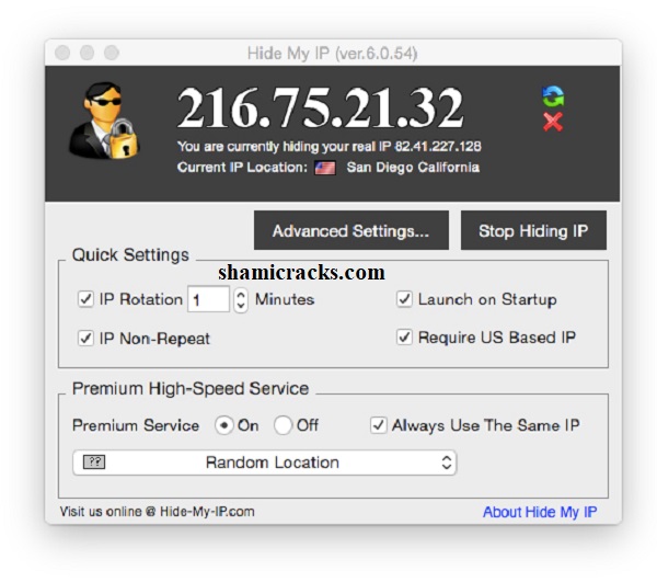Hide My IP Crack shamicracks.com